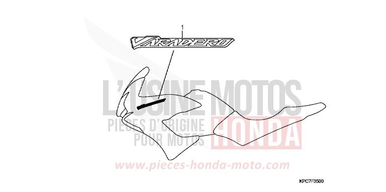 MARQUE/RAYURE de Varadero 125 SPANGLE SILVER METALLIC (NHA49) de 2009